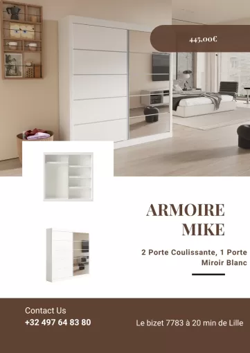 Découvrez la magnifique garde-robe blanche de SRL MEUBLES STYLE-DECOR, Comines-Warneton, SRL MEUBLES STYLE-DECOR