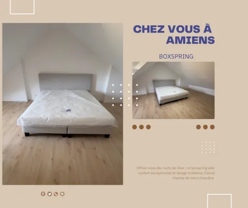 BOXSPRING : L'expérience du sommeil de luxe "chez vous à Amiens" !, Comines-Warneton, SRL MEUBLES STYLE-DECOR