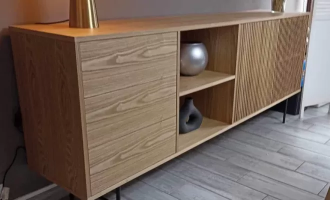 Le dressoir en 2m20 existe également avec une niche