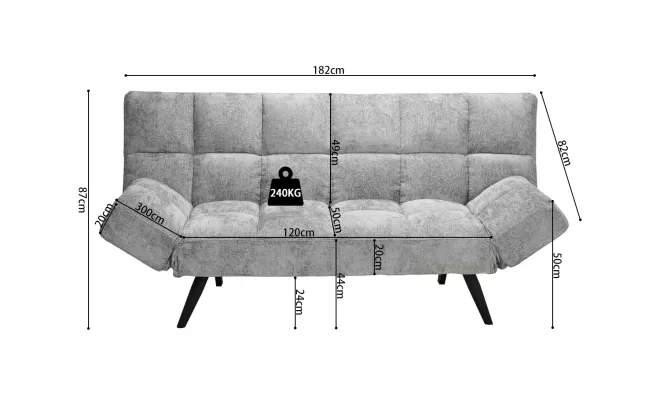 Découvrez le magnifique canapé lit gris chez SRL MEUBLES STYLE-DECOR, Comines-Warneton, SRL MEUBLES STYLE-DECOR