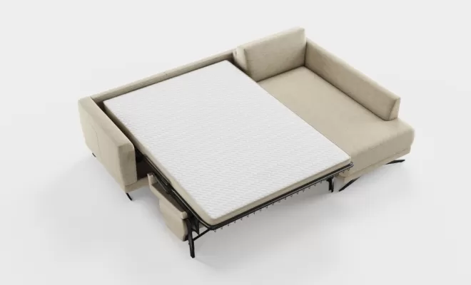 Un canapé lit confortable et sur mesure avec un vrai matelas et un bon sommier pour un confort extra livré à Dunkerque., Comines-Warneton, SRL MEUBLES STYLE-DECOR