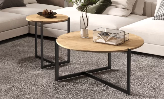 SET 2 TABLES BASSES POLA : LE DUO MODERNE POUR VOTRE SALON À DEÛLÉMONT !, Comines-Warneton, SRL MEUBLES STYLE-DECOR