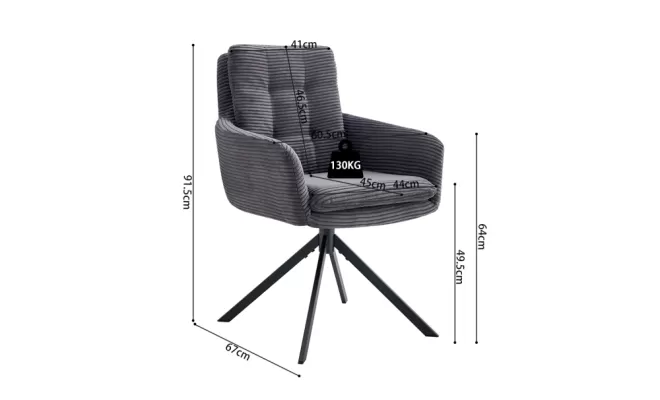 CHAISE PIVOTANTE "LUNA" : LE CONFORT ROTATIF DESIGN, EXPÉDIABLE JUSQU'À TOULOUSE !, Comines-Warneton, SRL MEUBLES STYLE-DECOR